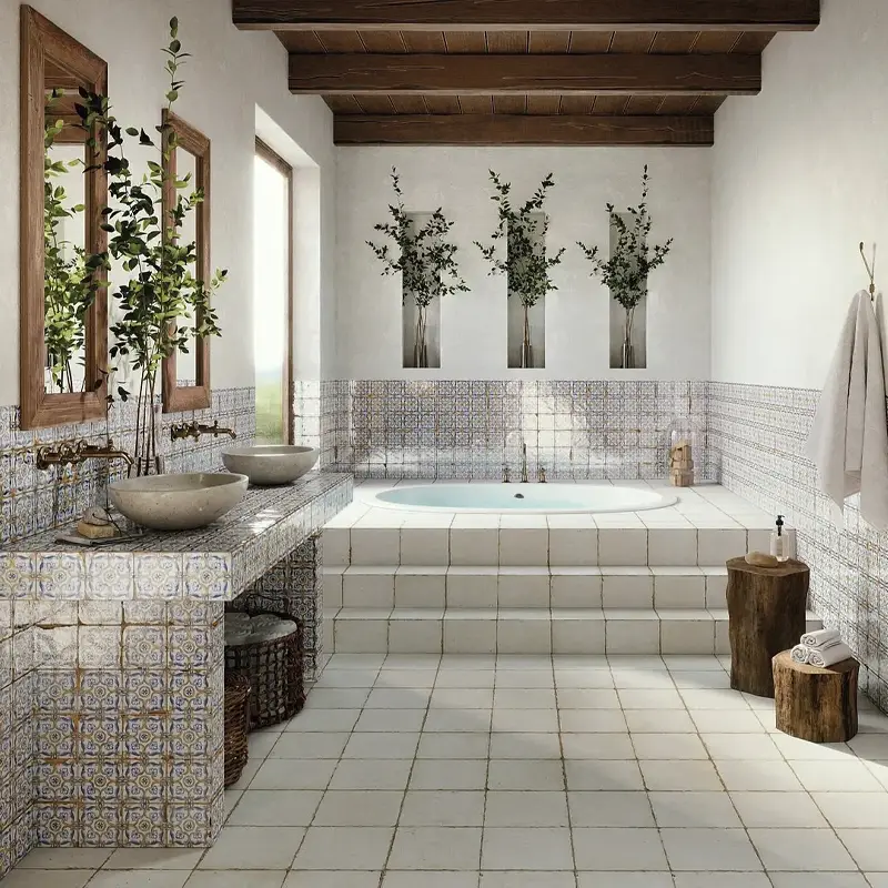 Azulejos para casas de banho rústicas de boa qualidade
