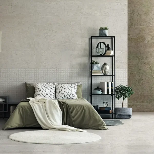 Fotografia de azulejo para parede do quarto em tamanhos e estilos combinados